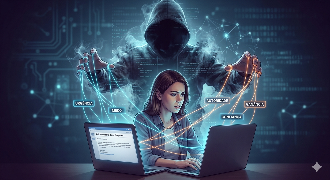 O Que é Engenharia Social e Como os Golpistas Manipulam Pessoas na Internet